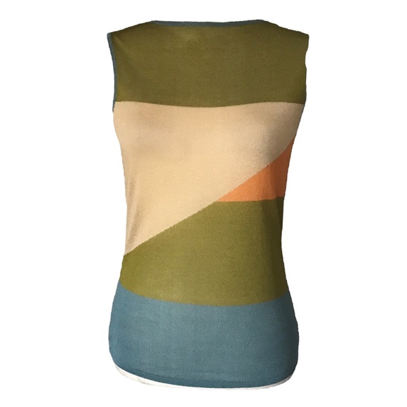 Valentino Tops - Valentino Color Block ‘Les Tricots’ Circa 1990’s | IT Size 42* (US 2-4)